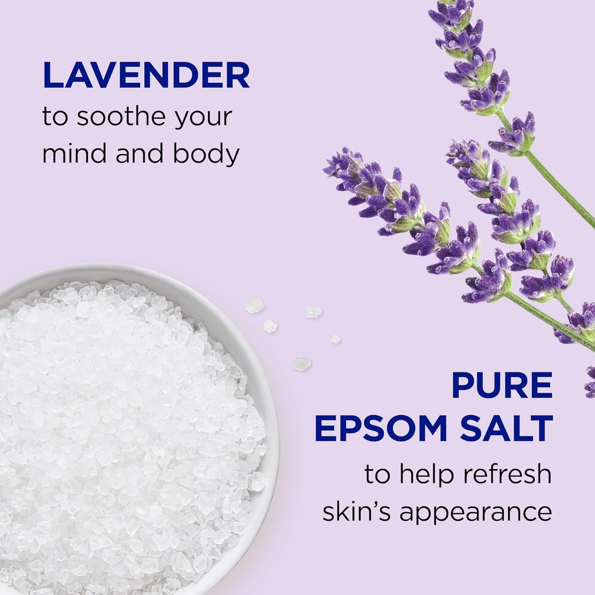 Dr. Teal's Epsom Salt Soaking Solution & Foaming Bath Combo Pack, Lavender, 41 Fl Oz (Pack of 2) Avelisse