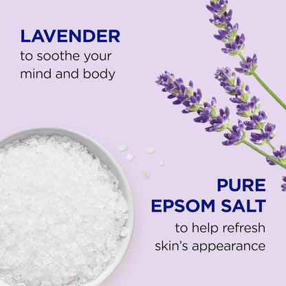 Dr. Teal's Epsom Salt Soaking Solution & Foaming Bath Combo Pack, Lavender, 41 Fl Oz (Pack of 2) Avelisse
