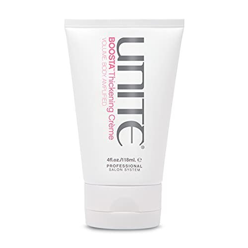 UNITE BOOSTA Thickening Crème – Lightweight Styling Cream for Fine or Limp Hair, Adds Thickness & Touchable Volume, UV & Thermal Protection, 4 Fl Oz Avelisse