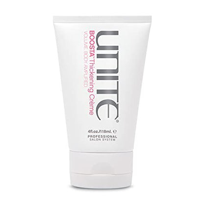 UNITE BOOSTA Thickening Crème – Lightweight Styling Cream for Fine or Limp Hair, Adds Thickness & Touchable Volume, UV & Thermal Protection, 4 Fl Oz Avelisse