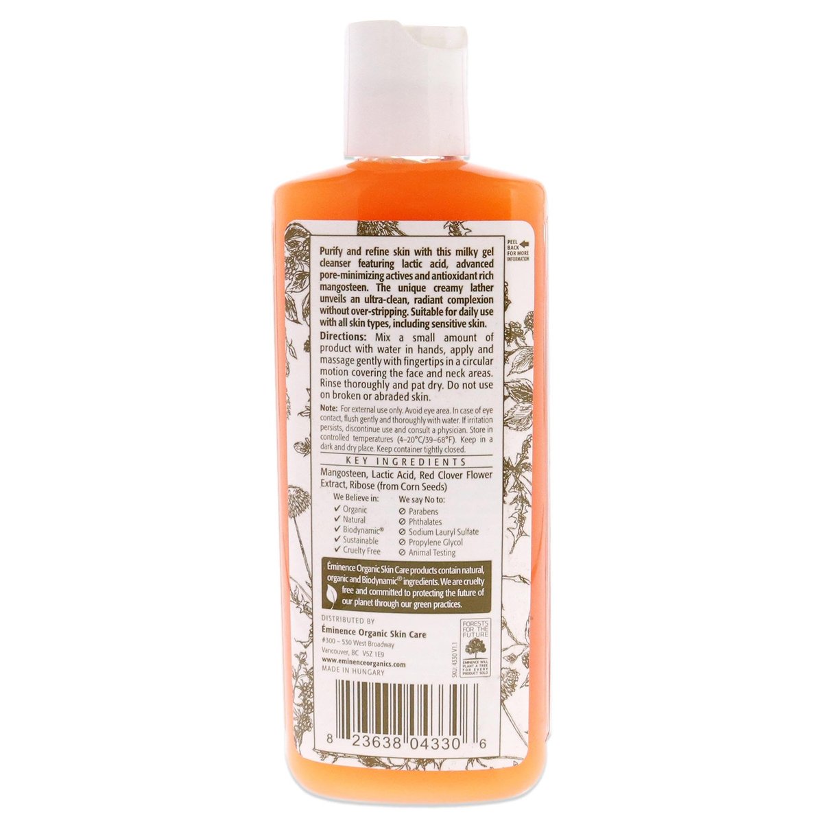 Eminence Organic Skincare Mangosteen Daily Resurfacing Cleanser - 4.2 oz Avelisse
