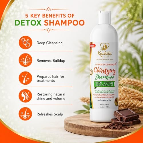 Kachita Spell Clarifying Shampoo – Deep Cleansing Detox Shampoo, Removes Buildup, Sulfate Free (16 Fl Oz) Avelisse