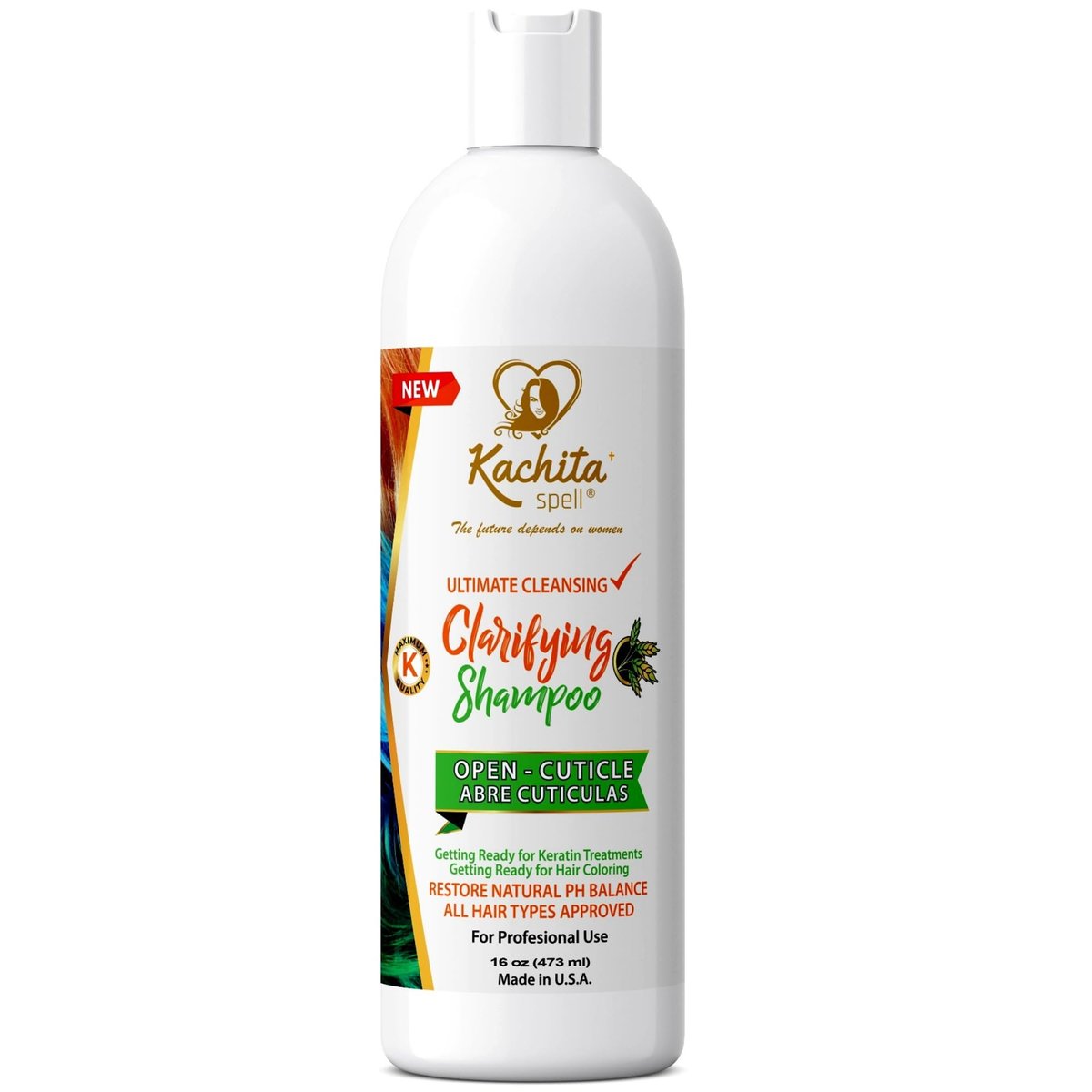 Kachita Spell Clarifying Shampoo – Deep Cleansing Detox Shampoo, Removes Buildup, Sulfate Free (16 Fl Oz) Avelisse