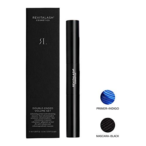 RevitaLash Cosmetics Double-Ended Volume Set: Eyelash Primer & Mascara – Hypoallergenic & Cruelty Free, 0.18 Fl Oz (Pack of 2) Avelisse