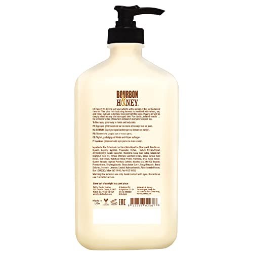 Devoted Creations Bourbon & Honey Moisturizer – 18.25 oz Premium Body Lotion Avelisse