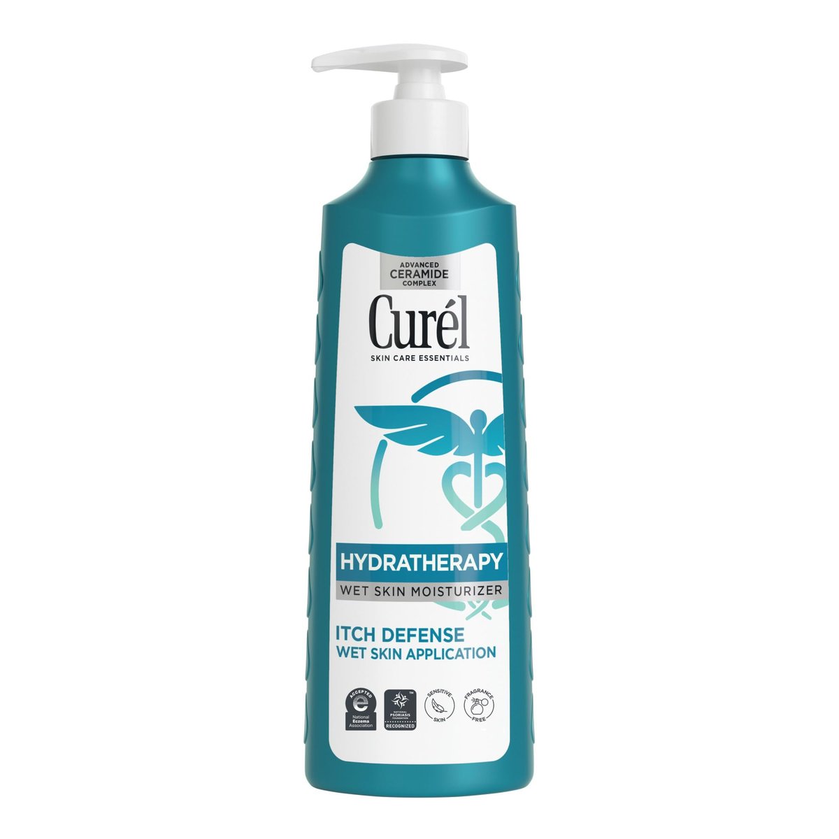 Curel Hydra Therapy Itch Defense Moisturizer Wet Skin Lotion with Advanced Ceramide Complex, Vitamin E & Oatmeal Extract, 12 oz - görsel 1