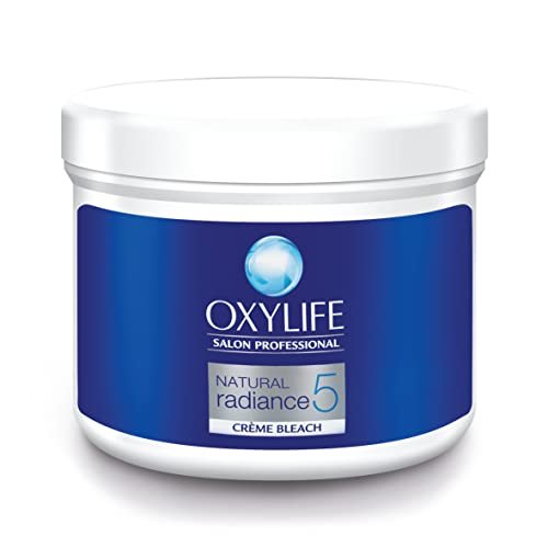 OxyLife Natural Radiance 5 Creme Bleach for Face – Gentle Facial Hair Lightener, 310g Avelisse