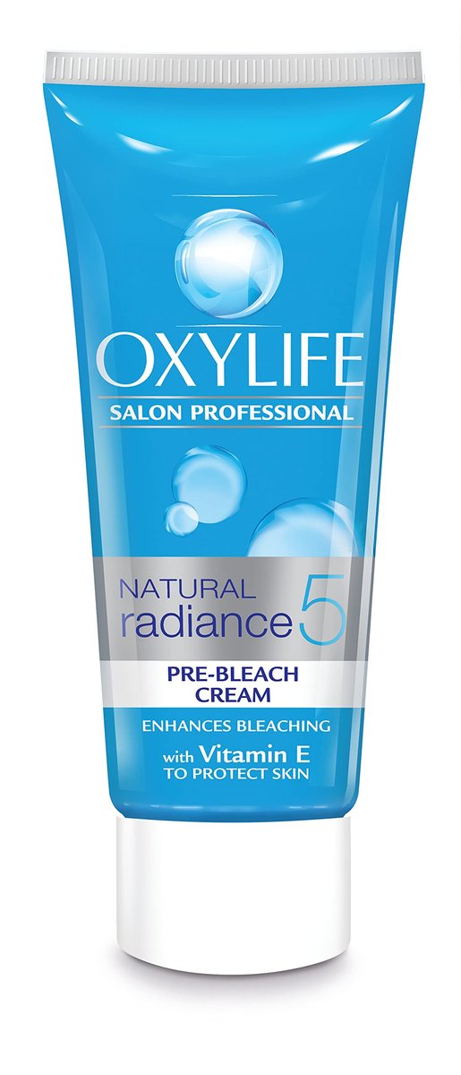 OxyLife Natural Radiance 5 Creme Bleach for Face – Gentle Facial Hair Lightener, 310g Avelisse