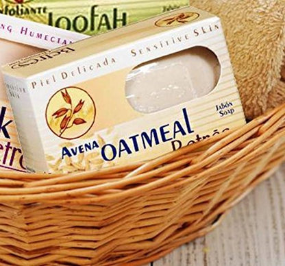 Betres Avena Oatmeal Bar Soap for Sensitive Skin – 2-Pack (3.5 oz Each)
