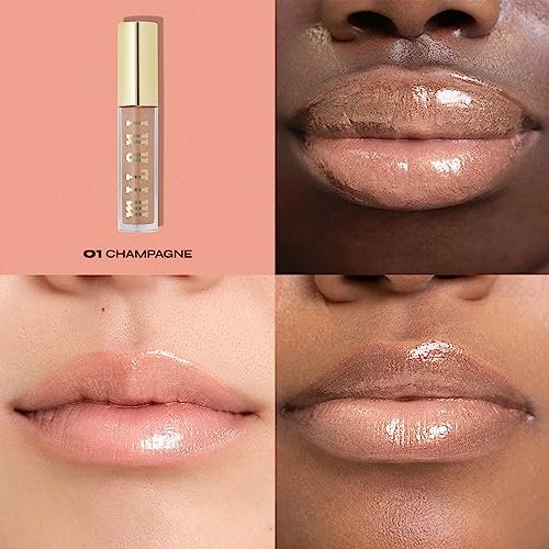 Milani Keep It Full Nourishing Lip Plumper with Hyaluronic Acid & Peptides – Champagne (0.13 Fl Oz) - görsel 4