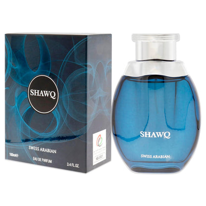 Swiss Arabian Shawq Eau de Parfum - Long Lasting, Addictive Personal Fragrance - 3.4 Oz