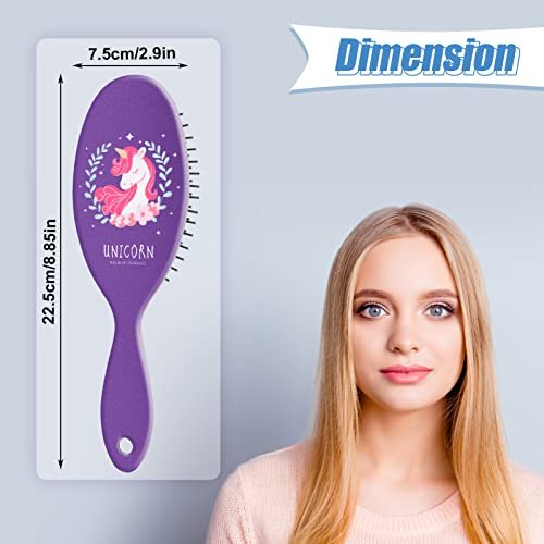 AhlsenL 4 Pack Detangler Hair Brushes - Anti-Static Massage Comb for Women, Girls - Ideal for Curly, Straight, Long or Short Hair Avelisse