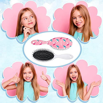 AhlsenL 4 Pack Detangler Hair Brushes - Anti-Static Massage Comb for Women, Girls - Ideal for Curly, Straight, Long or Short Hair Avelisse