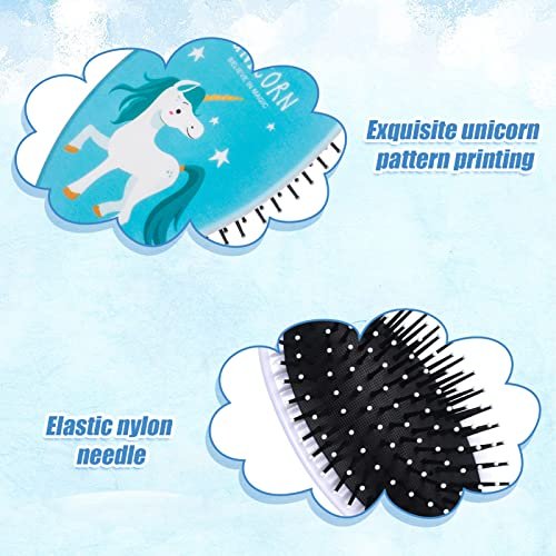 AhlsenL 4 Pack Detangler Hair Brushes - Anti-Static Massage Comb for Women, Girls - Ideal for Curly, Straight, Long or Short Hair Avelisse