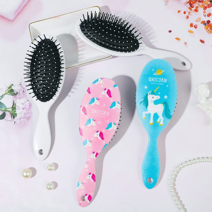 AhlsenL 4 Pack Detangler Hair Brushes - Anti-Static Massage Comb for Women, Girls - Ideal for Curly, Straight, Long or Short Hair Avelisse