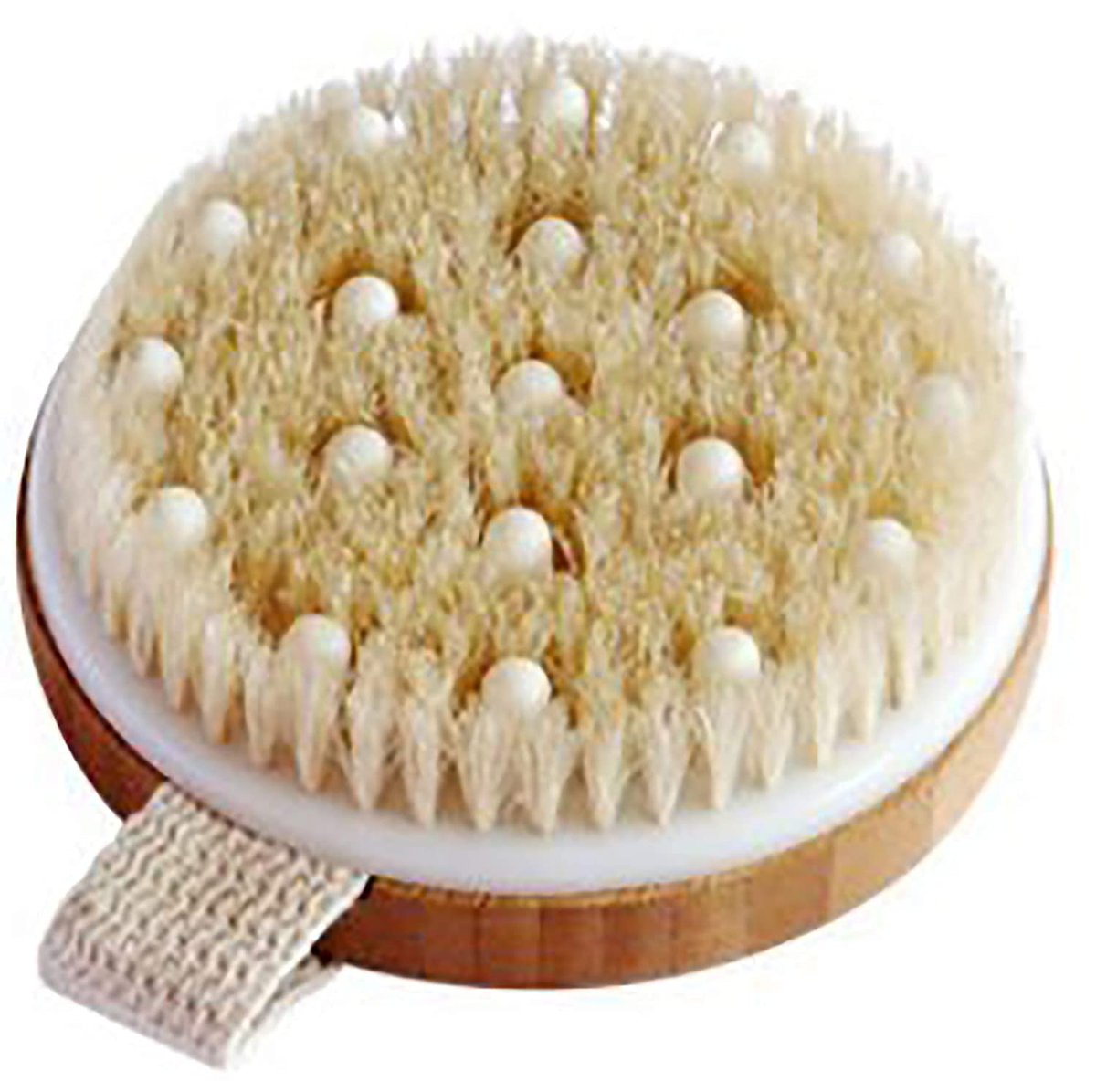 Nuva Spa Dry Brushing Bamboo Body Brush – Natural Boar Bristle Exfoliating Brush for Cellulite Treatment, Lymphatic Drainage & Spa-Quality Skin Care - görsel 8