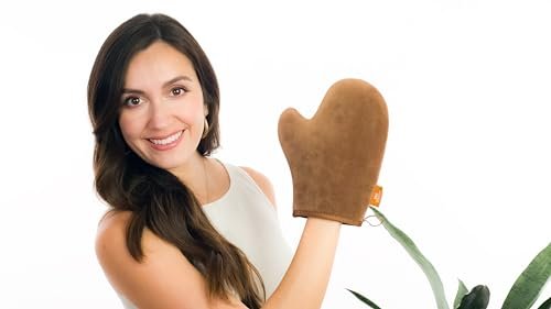Self Tanning Mitt Applicator With Thumb – Ultra Soft Reusable Tanning Glove for Streak-Free Sunless Tan - görsel 6