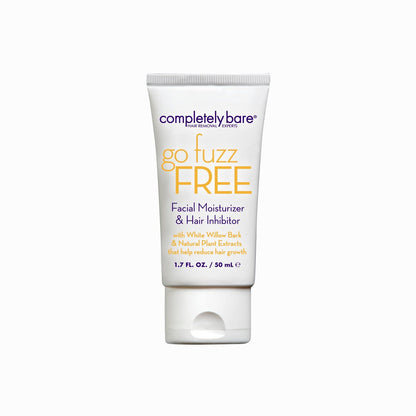 Completely Bare Go Fuzz Free Face Moisturizer & Hair Inhibitor – Anti-Aging Extracts & Hair Minimizers for Smooth, Youthful Skin