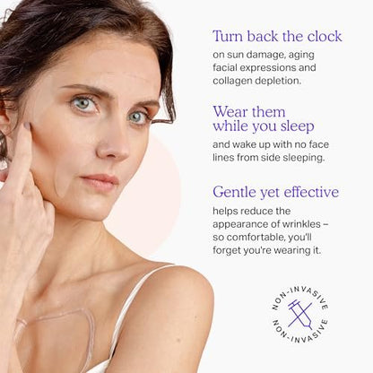 BLUMBODY Face & Forehead Wrinkle Patches – Non-Silicone Anti-Wrinkle Tape for Smoothing Eye, Mouth, Forehead Lines – 165 Count (30-Day Supply) Avelisse