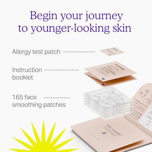 BLUMBODY Face & Forehead Wrinkle Patches – Non-Silicone Anti-Wrinkle Tape for Smoothing Eye, Mouth, Forehead Lines – 165 Count (30-Day Supply) Avelisse
