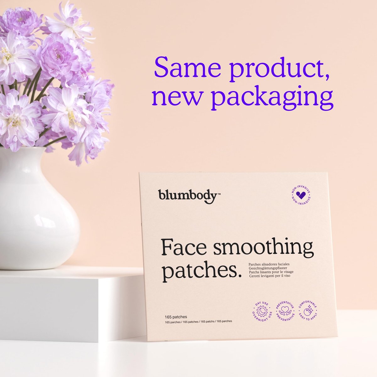 BLUMBODY Face & Forehead Wrinkle Patches – Non-Silicone Anti-Wrinkle Tape for Smoothing Eye, Mouth, Forehead Lines – 165 Count (30-Day Supply) Avelisse