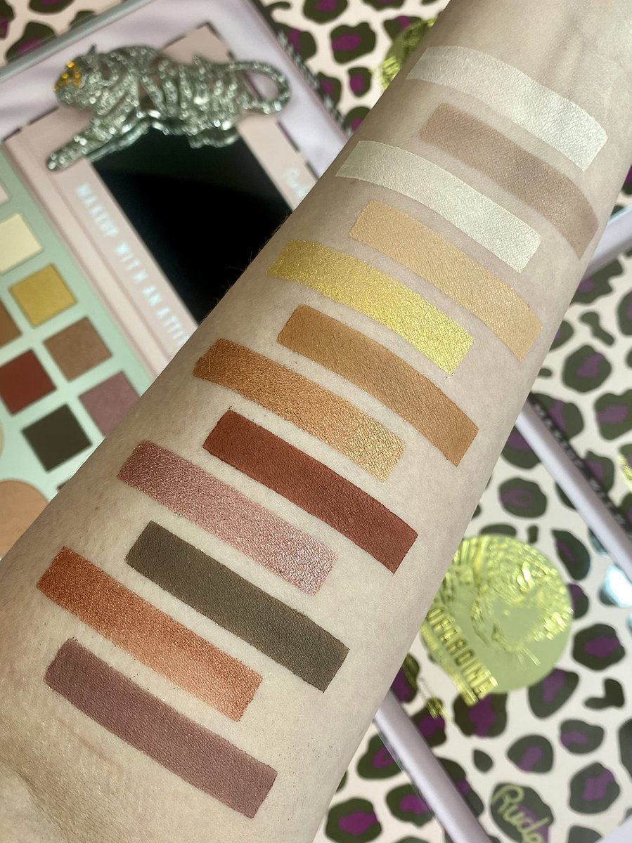 Rude Cosmetics Leopardina Eyeshadow & Highlighter Palette – 1.03 oz Makeup for Women - görsel 6