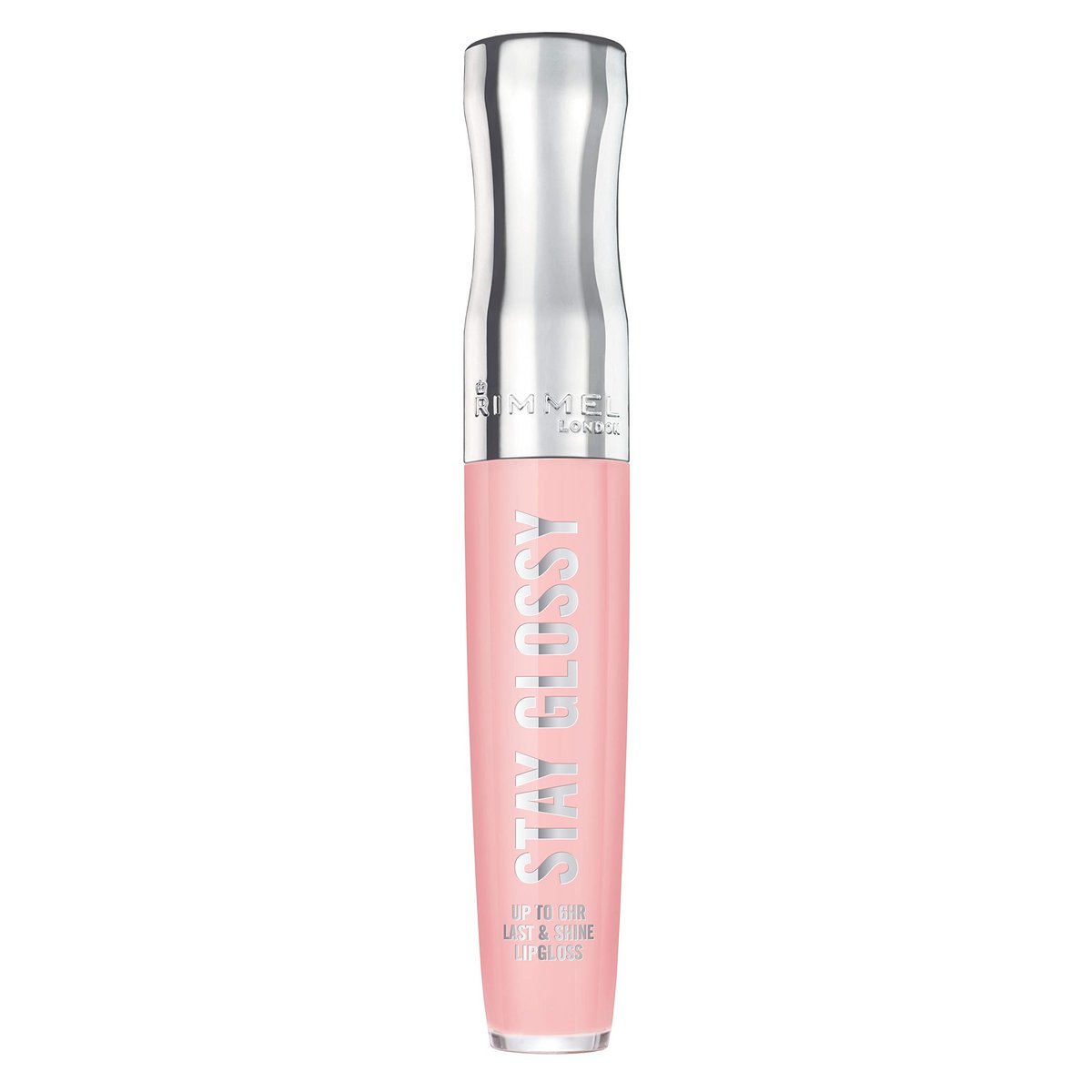 Rimmel Stay Glossy Lip Gloss - Non-Sticky Lightweight Formula for Lip Color and Shine - 143 Sundae Best, 0.18 oz - görsel 1