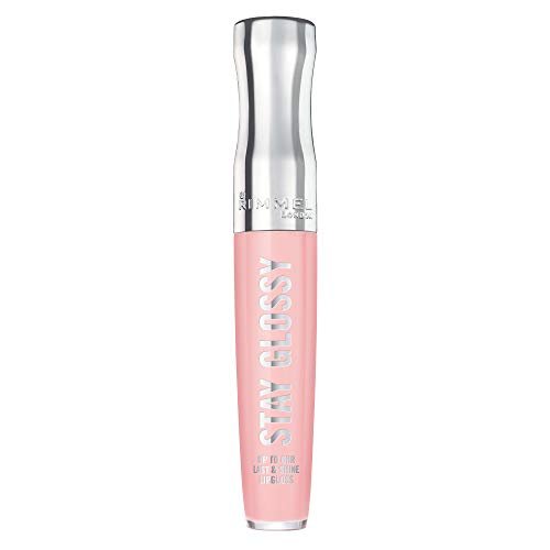 Rimmel Stay Glossy Lip Gloss - Non-Sticky Lightweight Formula for Lip Color and Shine - 143 Sundae Best, 0.18 oz - görsel 2