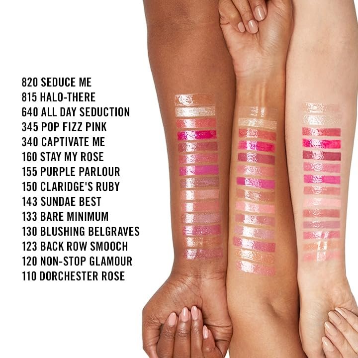 Rimmel Stay Glossy Lip Gloss - Non-Sticky Lightweight Formula for Lip Color and Shine - 140 Flower Power, 0.18 oz - görsel 13