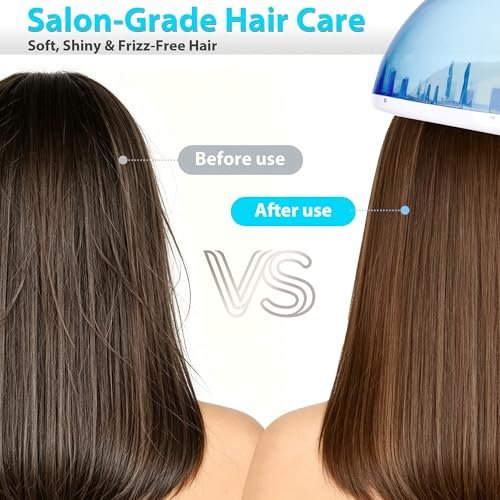 SUPER DEAL Hair Steamer PRO 3 in 1 Multifunction Ozone Facial Steamer with Bonnet Hood Attachment - Hair Therapy & Face Steamer for Home or Salon Avelisse