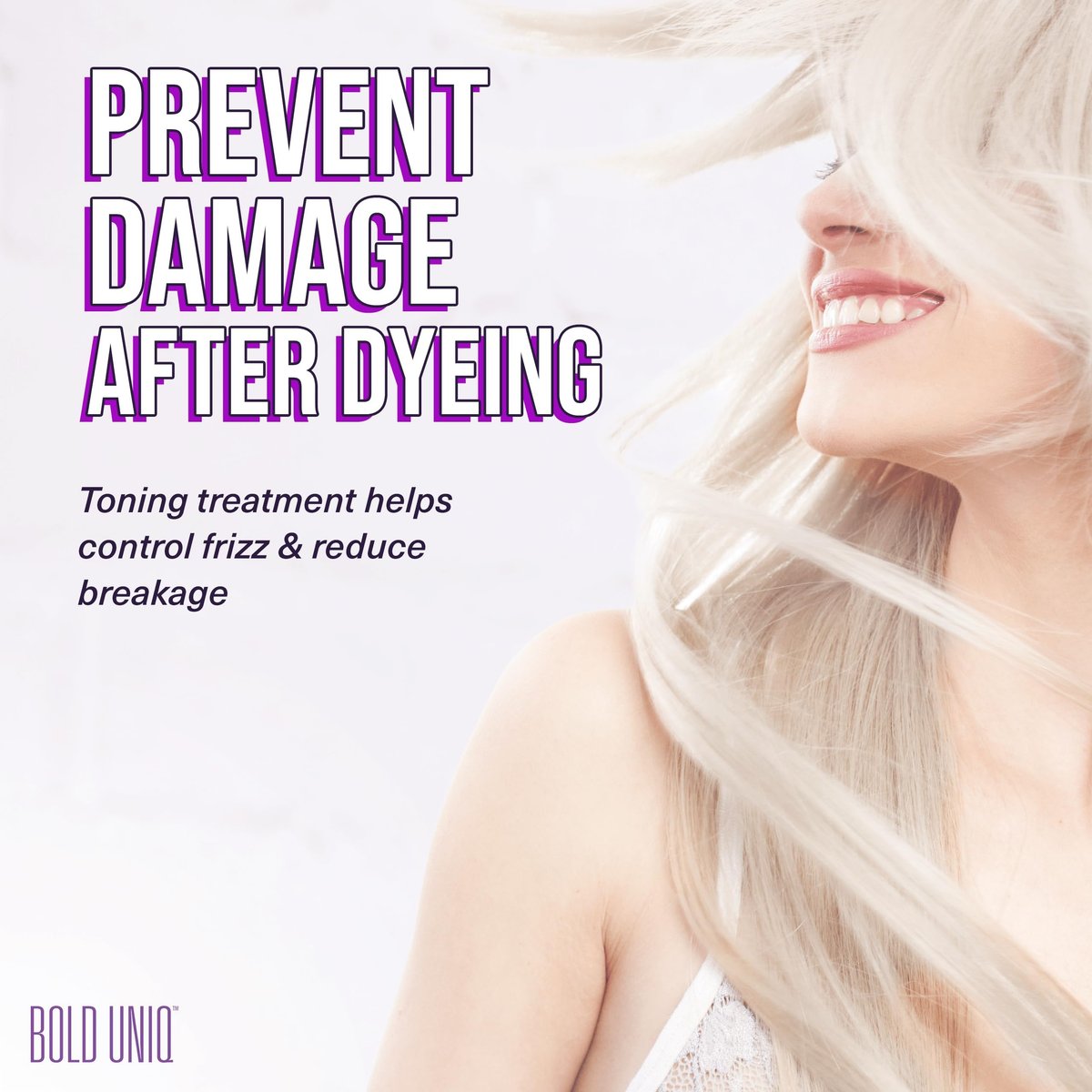 Bold Uniq Purple Hair Mask - Toner for Blonde, Platinum, Silver & Gray Hair - Removes Yellow Tones & Conditions - Vegan & Cruelty Free - 6.76 oz Avelisse
