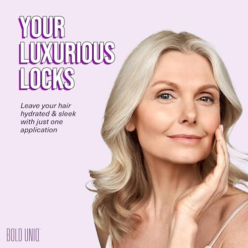 Bold Uniq Purple Hair Mask - Toner for Blonde, Platinum, Silver & Gray Hair - Removes Yellow Tones & Conditions - Vegan & Cruelty Free - 6.76 oz Avelisse