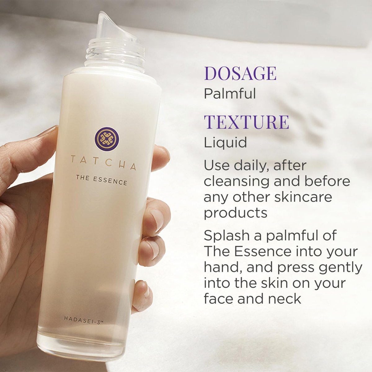 Tatcha The Essence | Oil-Free Moisturizing and Skin Softening Serum with Green Tea | 150ml / 5.1 oz Avelisse