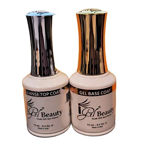 IGEL Impeccable Soak Off Gel No-Wipe Top Coat + Base Coat - 0.5 oz Each (2-Pack) Avelisse