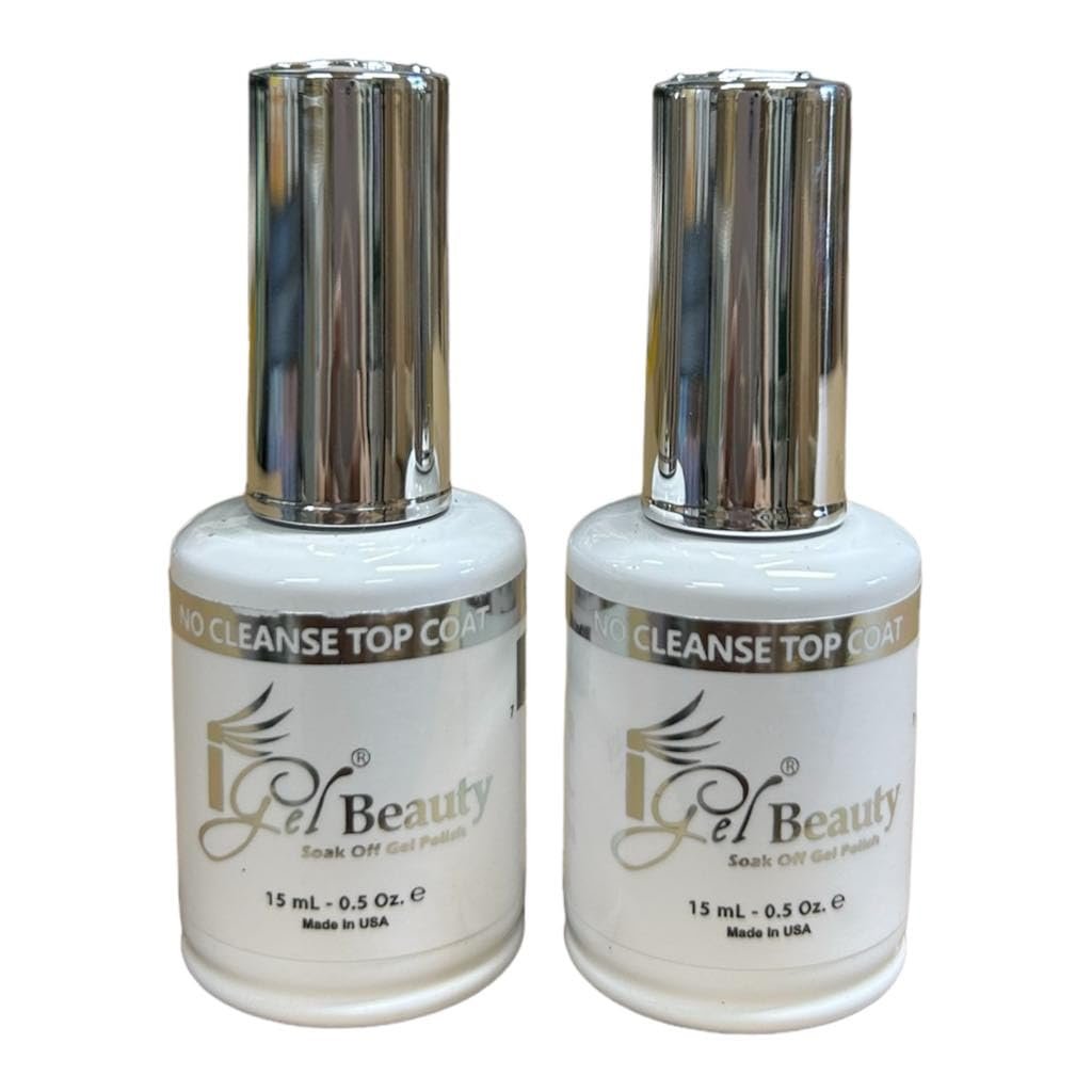 IGEL Impeccable Gel Soak Off No Cleanse Top Coat - 0.5 oz (2-Pack) Blush Pink Avelisse