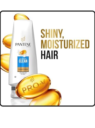 Pantene Classic Clean Conditioner, Twin Pack (2 x 24 fl oz) - Silicone-Free Formula for Healthy Hair Avelisse