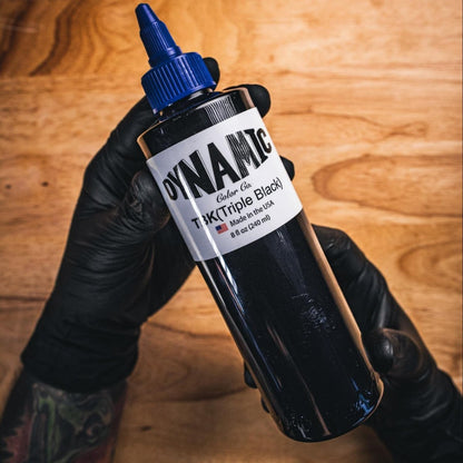 Dynamic Color Co Triple Black Ink Bottle 8oz – Professional Tattoo Ink Avelisse