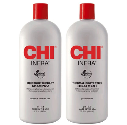 INFRA Shampoo & Treatment 32oz Duo Set – Professional Hair Care for Stronger, Healthier Hair Avelisse