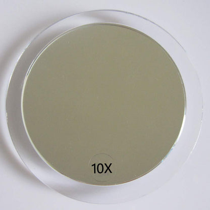 SANTOO 10X Magnifying Mirror – 6 Inch Round with Suction Cups for Precise Makeup, Tweezing & Skincare Avelisse