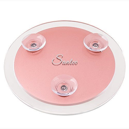SANTOO 10X Magnifying Mirror – 6 Inch Round with Suction Cups for Precise Makeup, Tweezing & Skincare Avelisse
