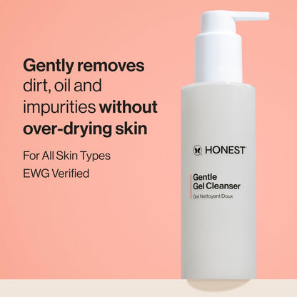 Honest Beauty Gentle Gel Daily Face Cleanser – Calming, Hydrating & Vegan for Sensitive Skin (5 fl oz)