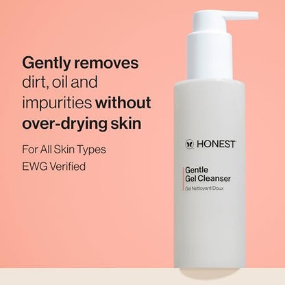 Honest Beauty Gentle Gel Daily Face Cleanser – Calming, Hydrating & Vegan for Sensitive Skin (5 fl oz)
