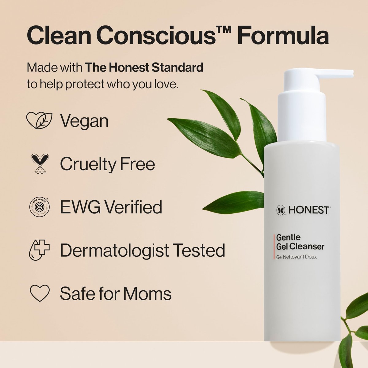 Honest Beauty Gentle Gel Daily Face Cleanser – Calming, Hydrating & Vegan for Sensitive Skin (5 fl oz) - görsel 7