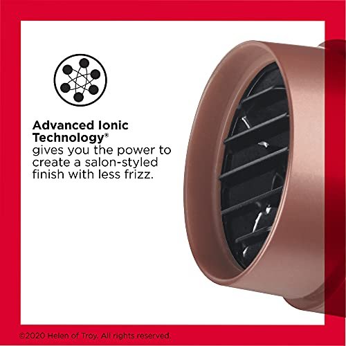 Revlon Light & Fast Hair Dryer 1875W - Ceramic Stunning Blowouts Easily and Comfortably (Copper, 3 Piece Set) Avelisse