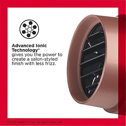 Revlon Light & Fast Hair Dryer 1875W - Ceramic Stunning Blowouts Easily and Comfortably (Copper, 3 Piece Set) Avelisse