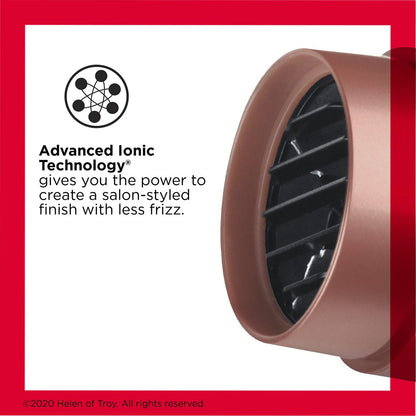 Revlon Light & Fast Hair Dryer 1875W - Ceramic Stunning Blowouts Easily and Comfortably (Copper, 3 Piece Set) Avelisse