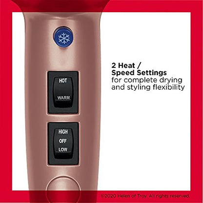 Revlon Light & Fast Hair Dryer 1875W - Ceramic Stunning Blowouts Easily and Comfortably (Copper, 3 Piece Set) Avelisse
