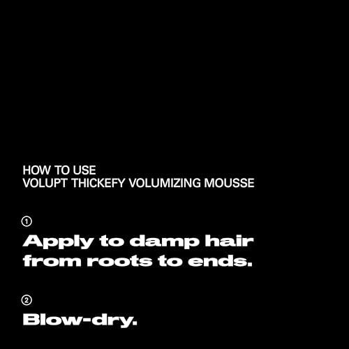 Sebastian Professional Volupt Thickefy Volumizing Mousse - Flexible Hold Styling for Fine Hair, 6.4 fl oz Avelisse