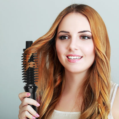 LOVANI Mini Travel Curling Iron Brush 3/4 Inch – Portable Anti-Scald Hot Curler for Short Hair, Bangs & Fine Hair, Dual Voltage with Travel Bag Avelisse