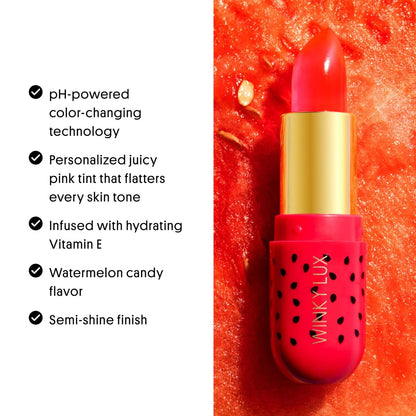 Winky Lux Watermelon Jelly pH Lip Balm - Hydrating Lip Balm with Natural Pink Tint, pH Color Changing Formula Avelisse